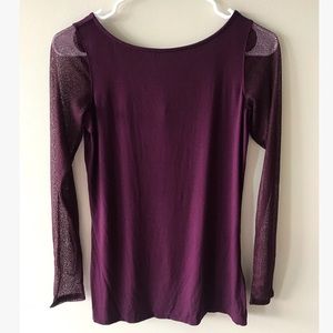 • Long Sheer Sleeve Blouse •